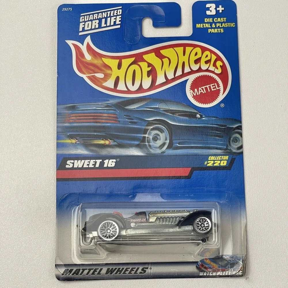 1999 Hot Wheels Sweet 16 Collector 220 Blue Card 1:64 Scale Diecast